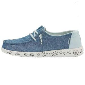 HEY DUDE WENDY DISCO AZUR YOUTH SIZE 1 BLUE